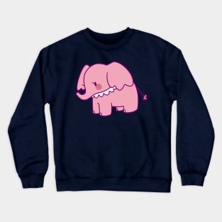 Pretty Pink Elephant Crewneck Sweatshirt